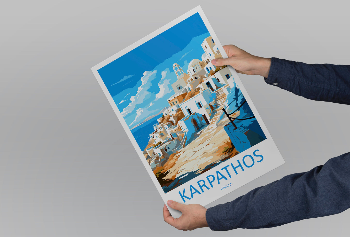 Karpathos Travel Print Wall Art Karpathos Greece Wall Hanging Home Decoration Karpathos Gift Art Lovers Wall Art Print Karpathos Greece Art
