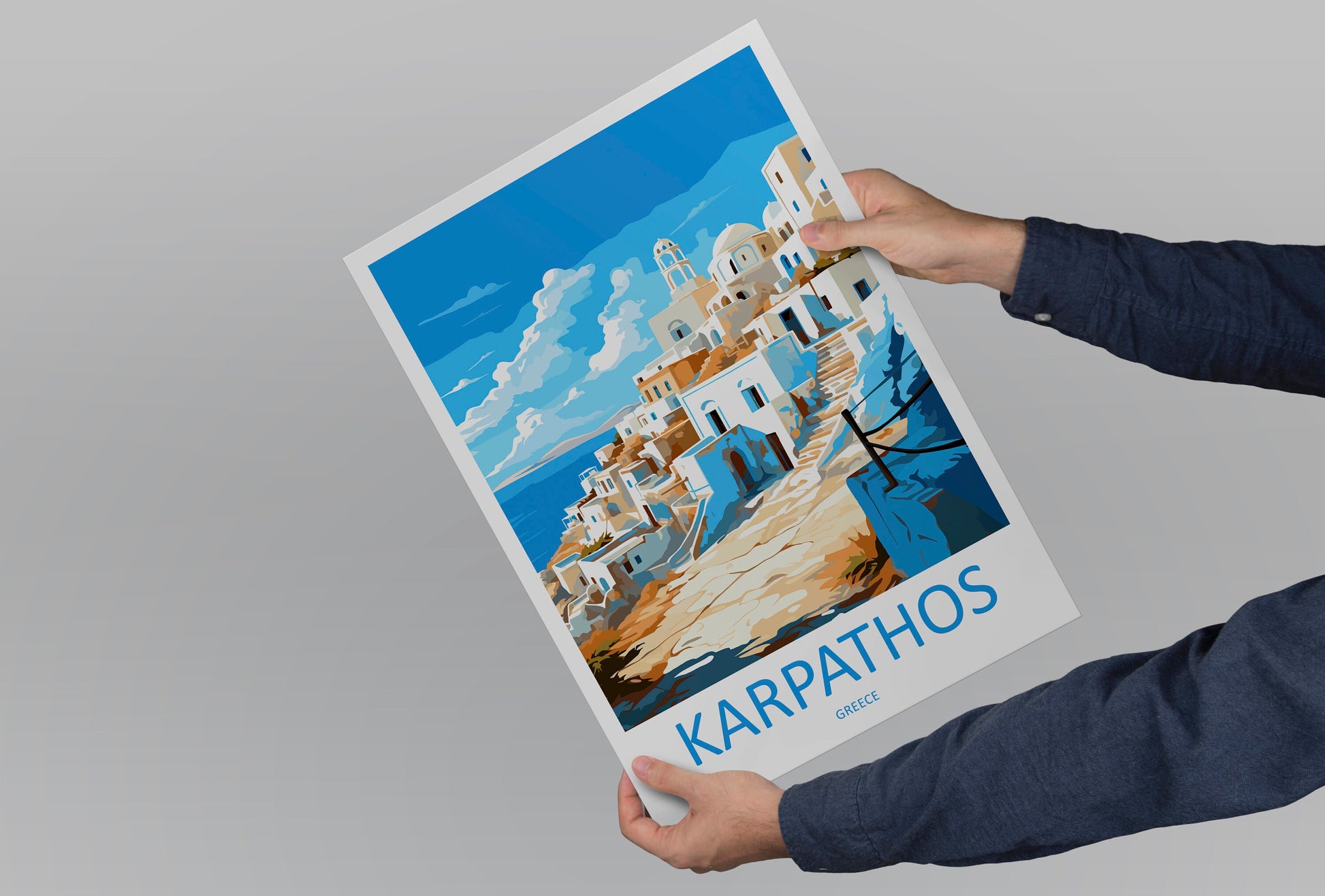 Karpathos Travel Print Wall Art Karpathos Greece Wall Hanging Home Decoration Karpathos Gift Art Lovers Wall Art Print Karpathos Greece Art