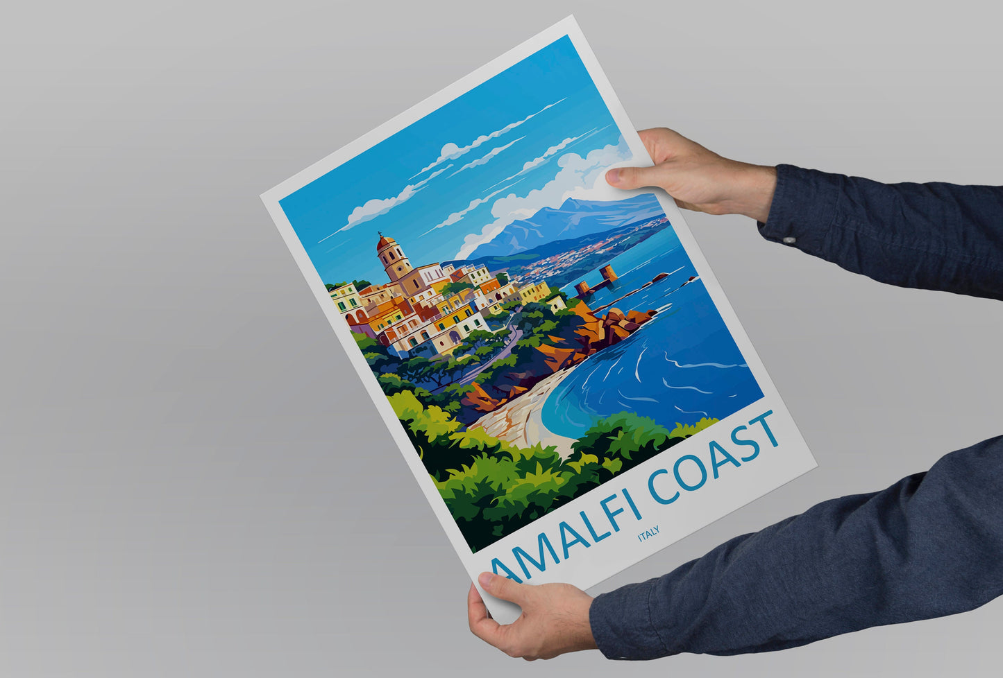 Amalfi Travel Print Wall Art Amalfi Italy Wall Hanging Home Decoration Amalfi Gift Art Lovers Wall Art Print Amalfi Italy Art Amalfi Art