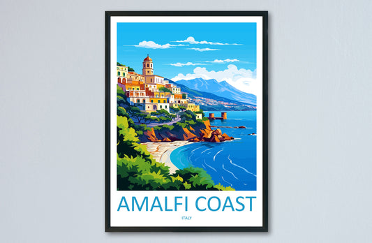 Amalfi Travel Print Wall Art Amalfi Italy Wall Hanging Home Decoration Amalfi Gift Art Lovers Wall Art Print Amalfi Italy Art Amalfi Art