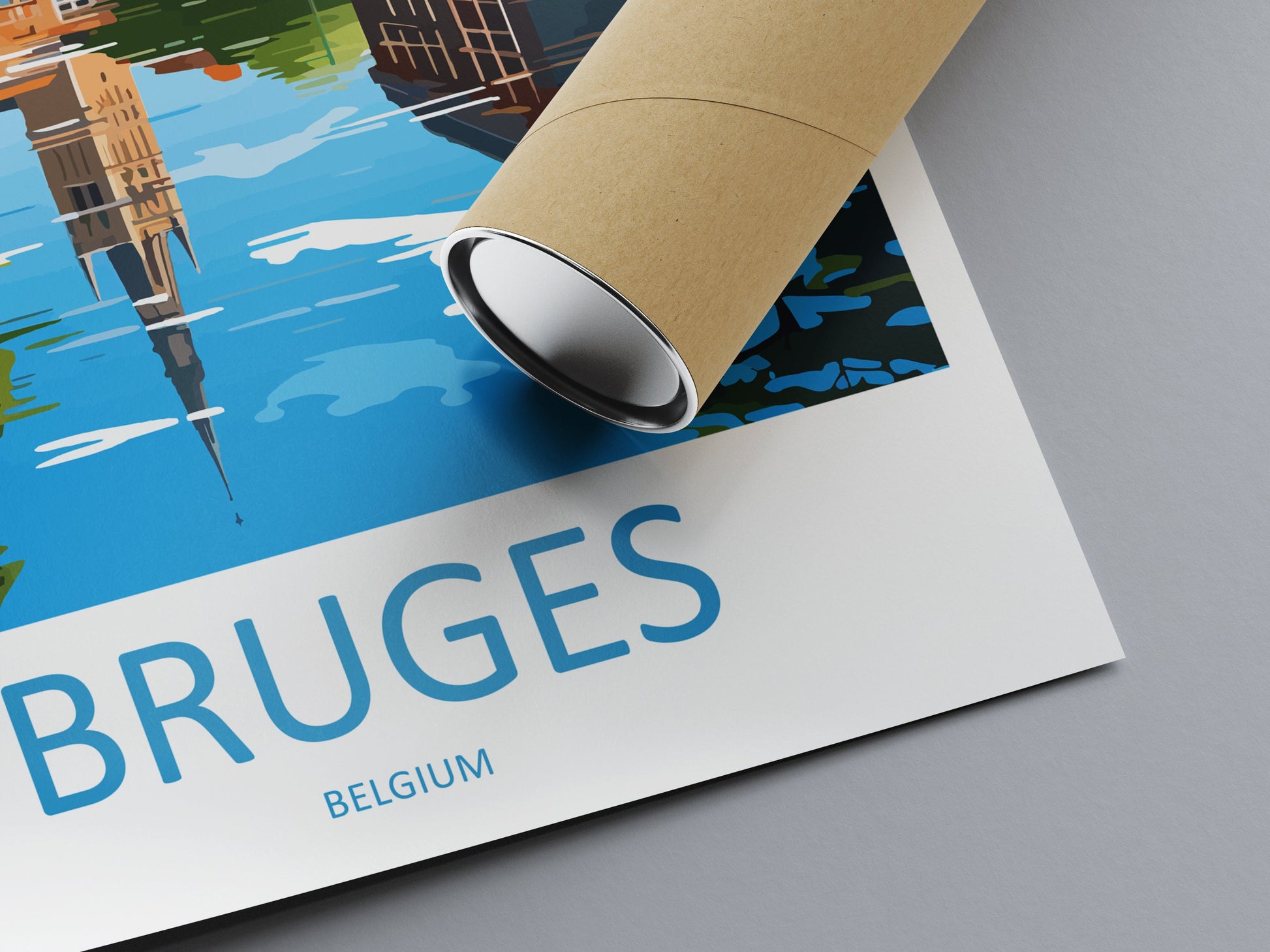 Bruges Travel Print Wall Art Bruges Wall Hanging Home Décor Bruges Gift Art Lovers Belgium Art Lover Gift Bruges Wall Décor