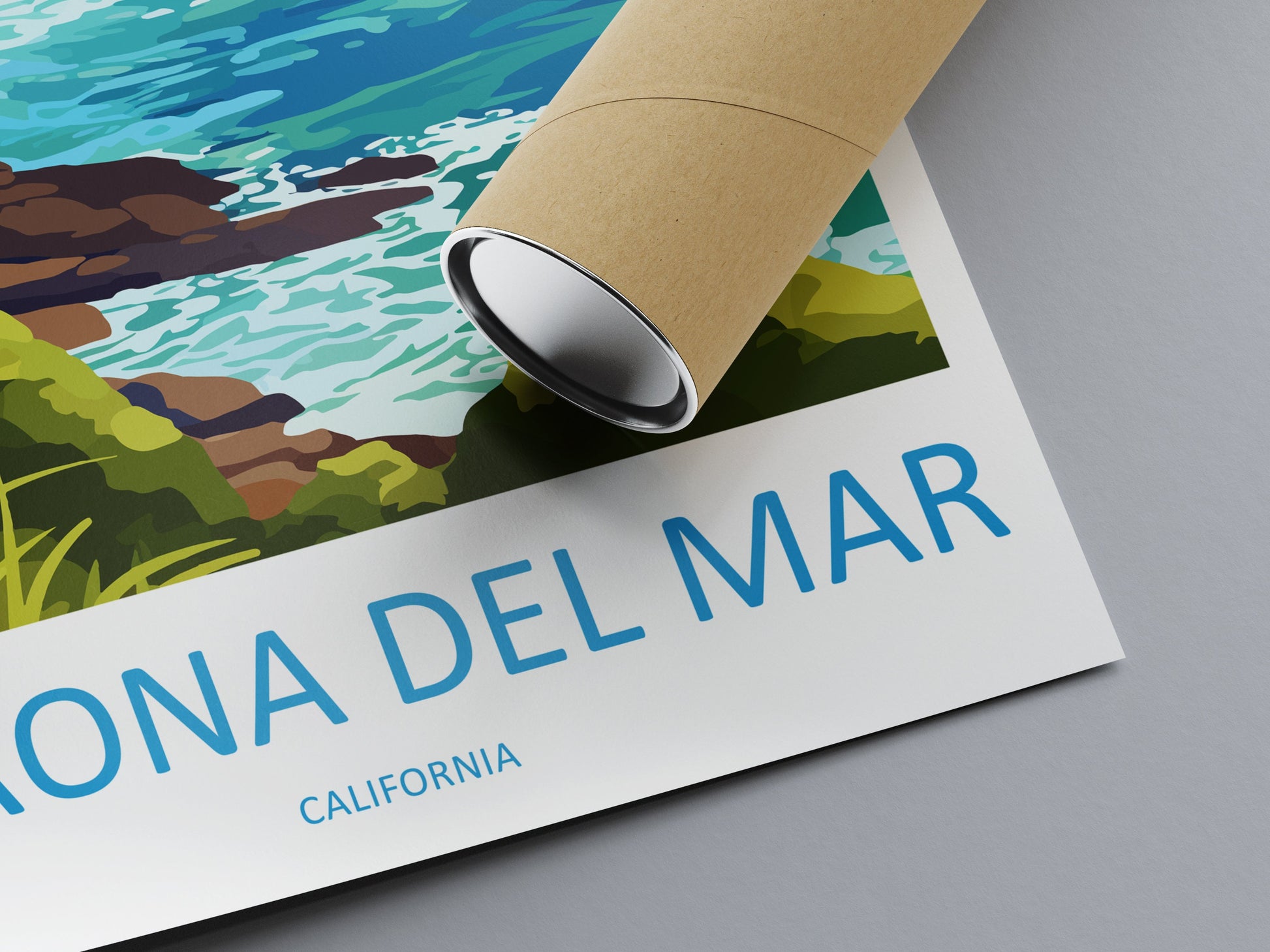 Corona Del Mar Travel Print Wall Art Corona Del Mar Wall Hanging Home Décor Corona Del Mar Gift Art Lovers California Art Lover Gift