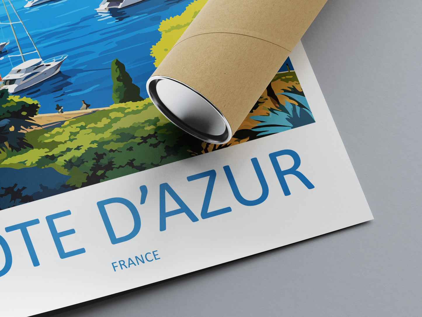 Cote D'azur Travel Print Wall Art Cote D'azur Wall Hanging Home Decor Cote D'azur France Gift Art Lovers Wall Art Print Art Cote D'azur