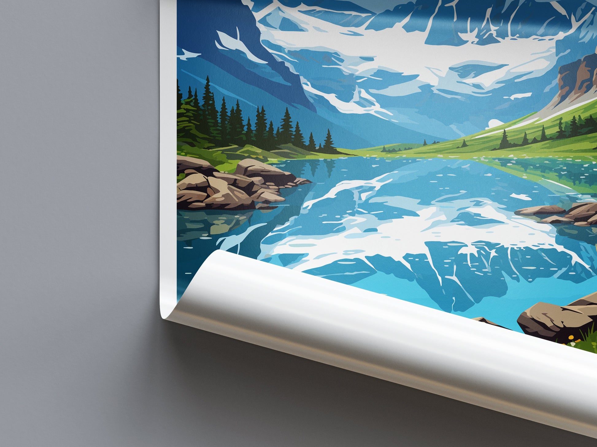 Glacier National Park Travel Print Wall Art Glacier National Park Wall Hanging Home Décor Glacier National Park Gift Art