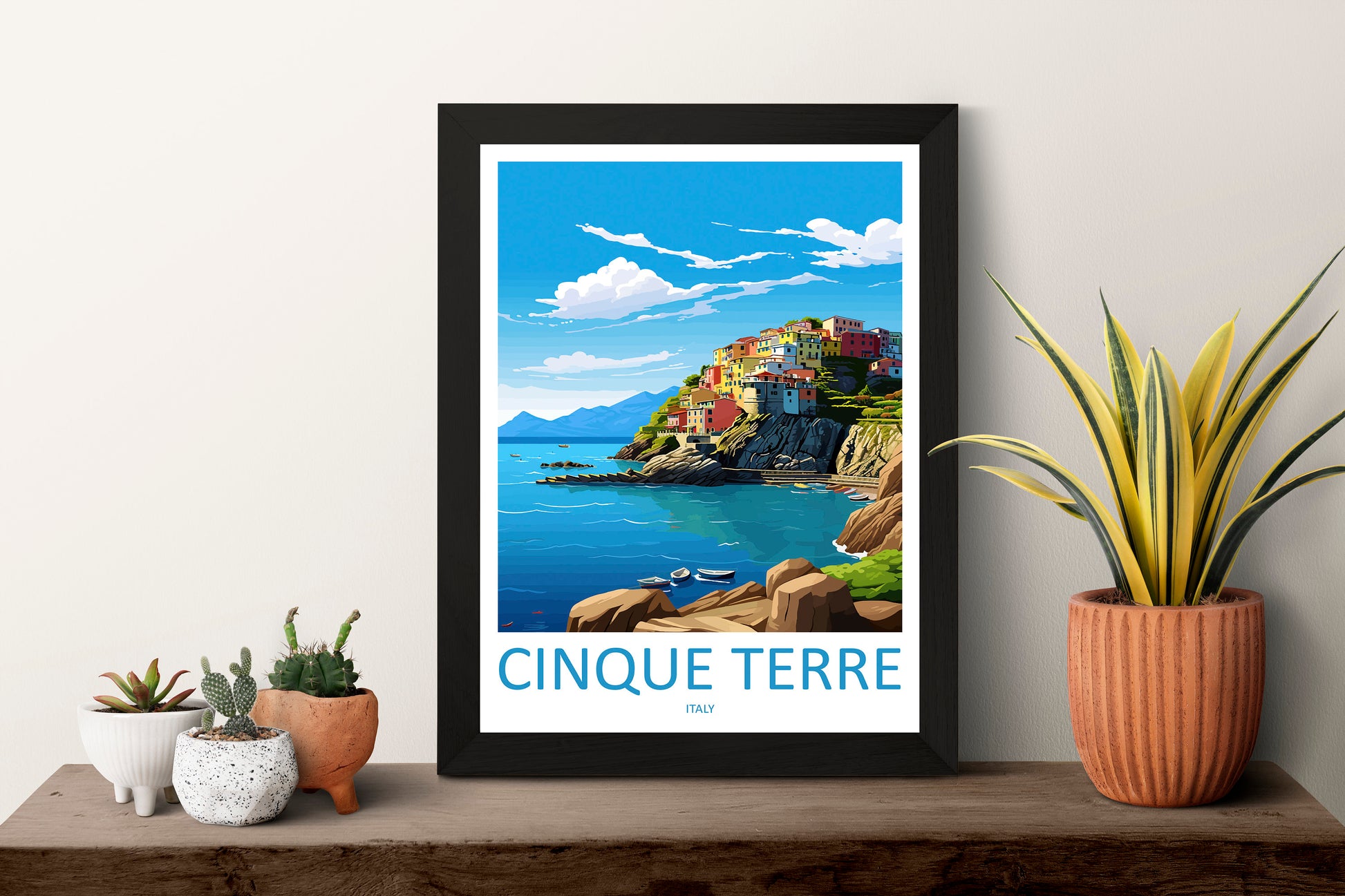 Cinque Terre Travel Print Wall Art Cinque Terre Italy Wall Hanging Home Decoration Cinque Terre Gift Art Lovers Wall Art Print Patmos Italy