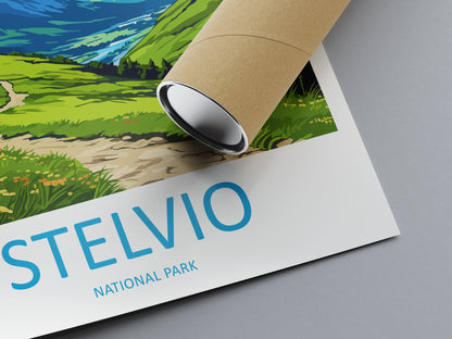 Stelvio Travel Print Wall Art Stelvio Italy Wall Hanging Home Decor Stelvio Gift Art Lovers Wall Art Print Italy