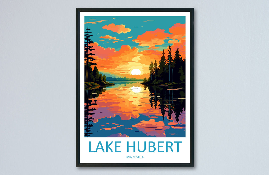 Lake Hubert Travel Print Wall Art Lake Hubert Wall Hanging Home Décor Lake Hubert Gift Art Lovers Art Lover Gift Print