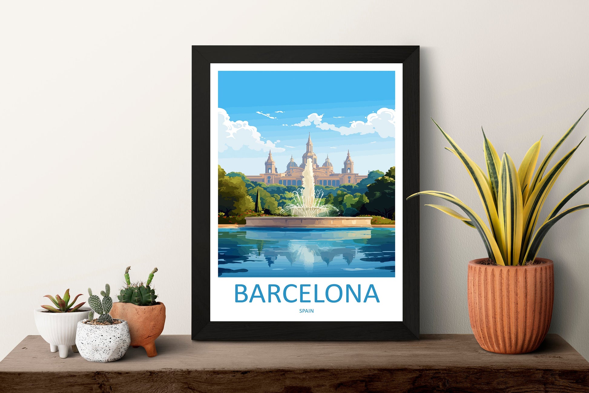 Barcelona Travel Print Wall Art Barcelona Wall Hanging Home Décor Barcelona Gift Art Lovers Spain Art Lover Gift Barcelona Print Spain Art
