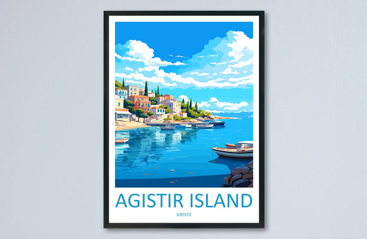 Agistri Island Travel Print Wall Art Agistri Island Wall Hanging Home Decoration Agistri Island Gift Art Lovers Wall Art Print Greece
