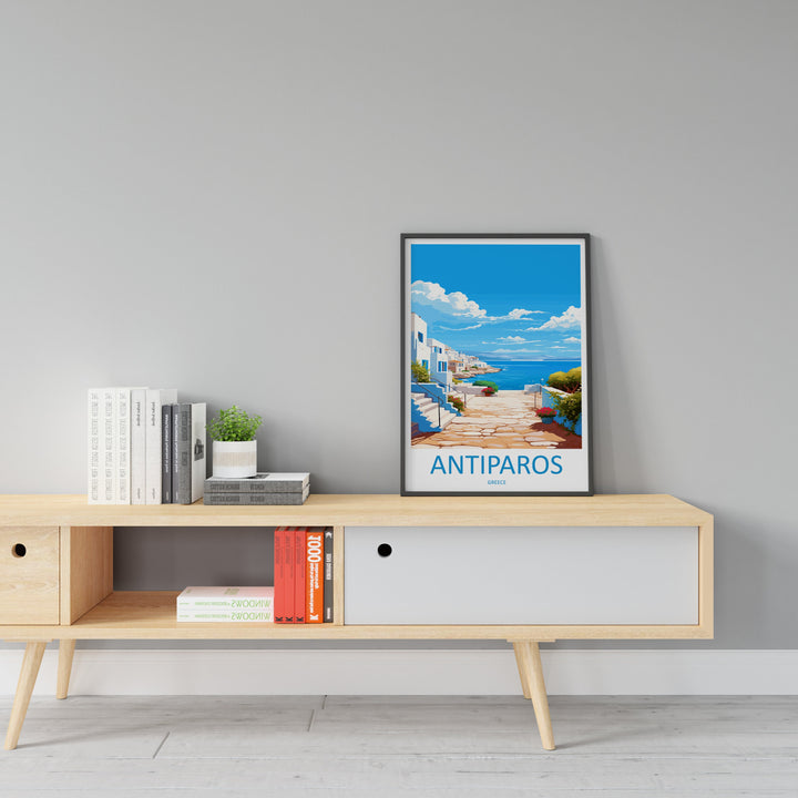 Antiparos Travel Print Wall Art Antiparos Wall Hanging Home Decoration Antiparos Gift Art Lovers Wall Art Print Greece