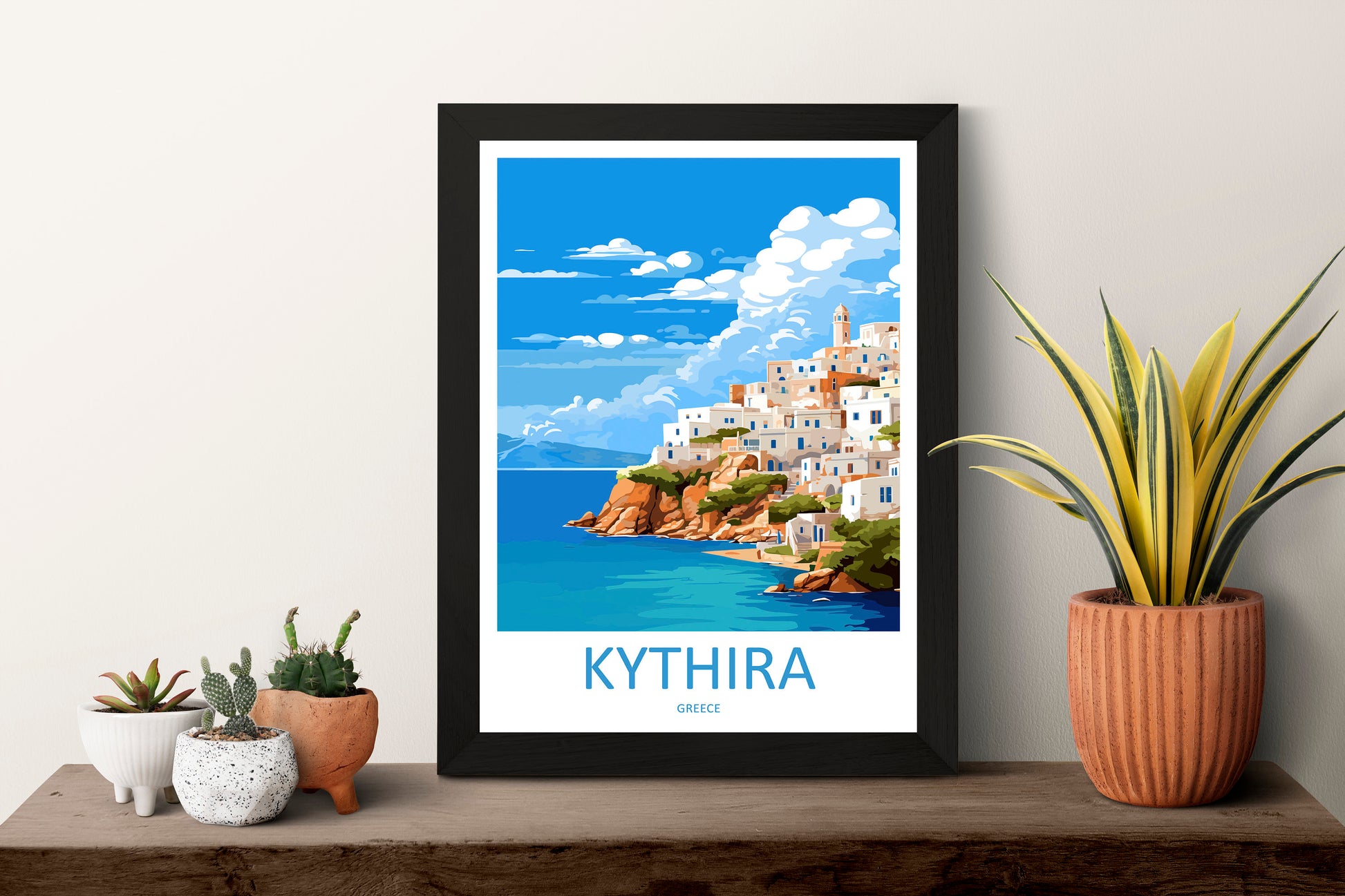 Kythira Travel Print Wall Art Kythira Wall Hanging Home Decoration Kythira Gift Art Lovers Wall Art Print Greece