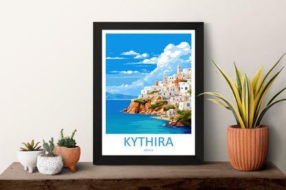 Kythira Travel Print Wall Art Kythira Wall Hanging Home Decoration Kythira Gift Art Lovers Wall Art Print Greece
