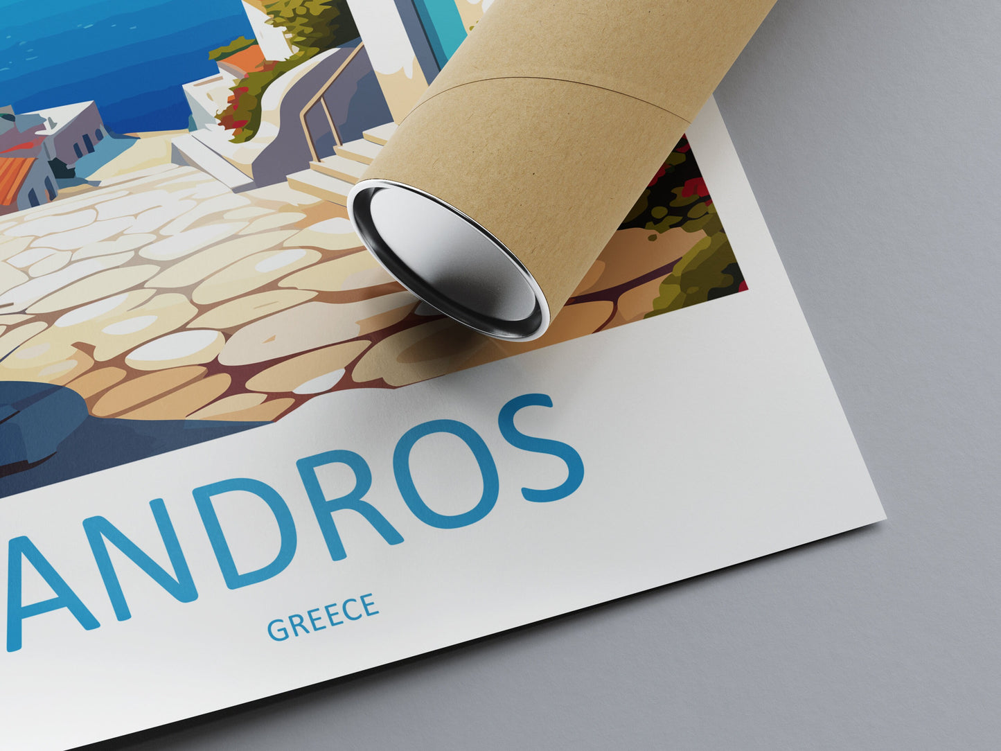 Andros Travel Print Wall Art Andros Wall Hanging Home Decoration Andros Gift Art Lovers Wall Art Print Greece