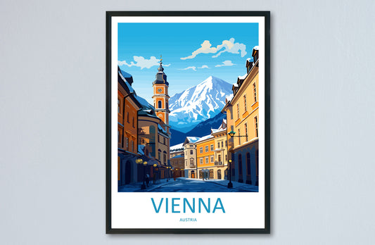 Vienna Travel Print Wall Art Vienna Wall Hanging Home Décor Vienna Gift Art Lovers Austria Art Lover Gift Vienna Travel Poster