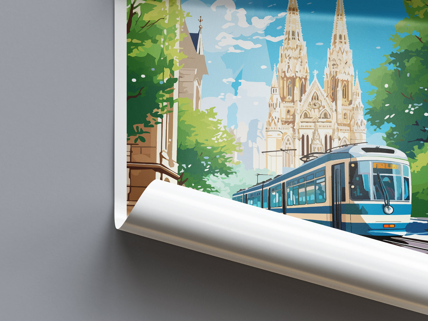 Vienna Travel Print Wall Art Vienna Wall Hanging Home Décor Vienna Gift Art Lovers Austria Art Lover Gift Vienna Travel Poster