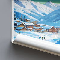 St. Anton Travel Print Wall Art St. Anton Wall Hanging Home Décor St. Anton Gift Art Lovers Ski Art Lover Gift St. Anton Print Skiing Print