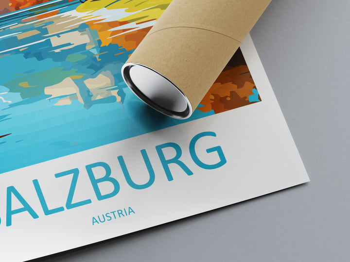 Salzburg Print Salzburg Home Décor Cityscape Art Print Salzburg Wall Art for Travel Enthusiast Gift Wall Hanging Salzburg Austria Poster Art