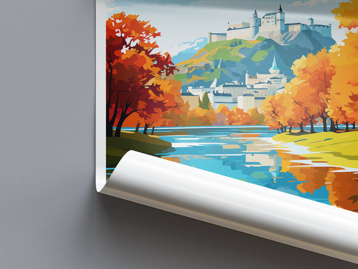 Salzburg Print Salzburg Home Décor Cityscape Art Print Salzburg Wall Art for Travel Enthusiast Gift Wall Hanging Salzburg Austria Poster Art
