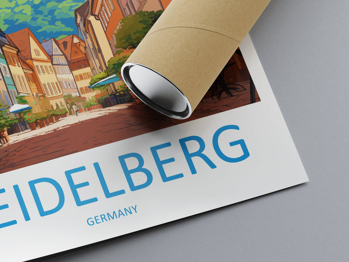 Heidelberg Cityscape Print Heidelberg Home Decor European City Art Print Heidelberg Wall Art Germany Enthusiast Gift Wall Hanging Heidelberg