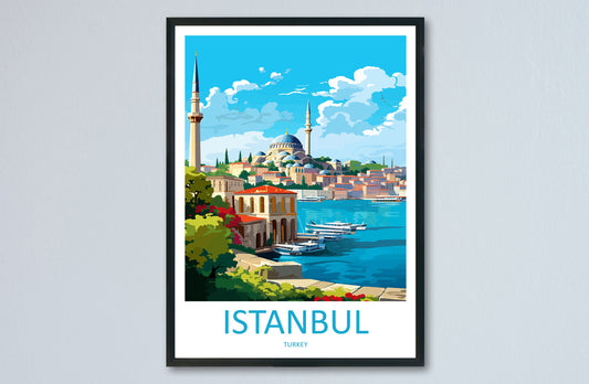 Istanbul Travel Print Wall Art Istanbul Wall Hanging Home Decoration Istanbul Gift Art Lovers Wall Art Print Art Istanbul Wall Print Turkey