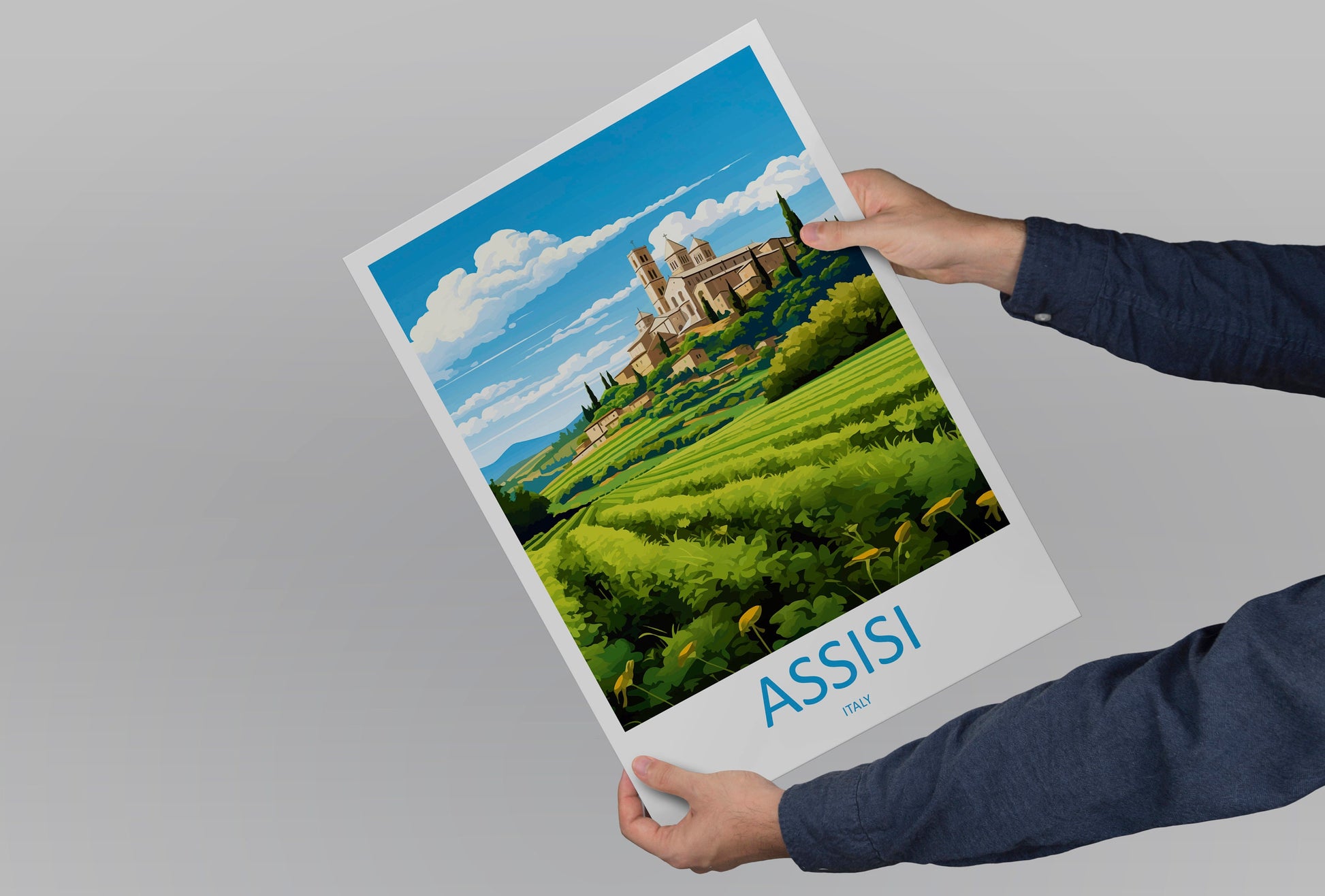 Assisi Travel Print Wall Art Assisi Wall Hanging Home Décor Assisi Gift Art Lovers Italy Art Lover Gift Assisi Print Assisi Travel Gift Art