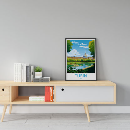 Turin Travel Print Wall Art Turin Wall Hanging Home Décor Turin Gift Art Lovers Italy Art Lover Gift Turin Print Turin Italy Art