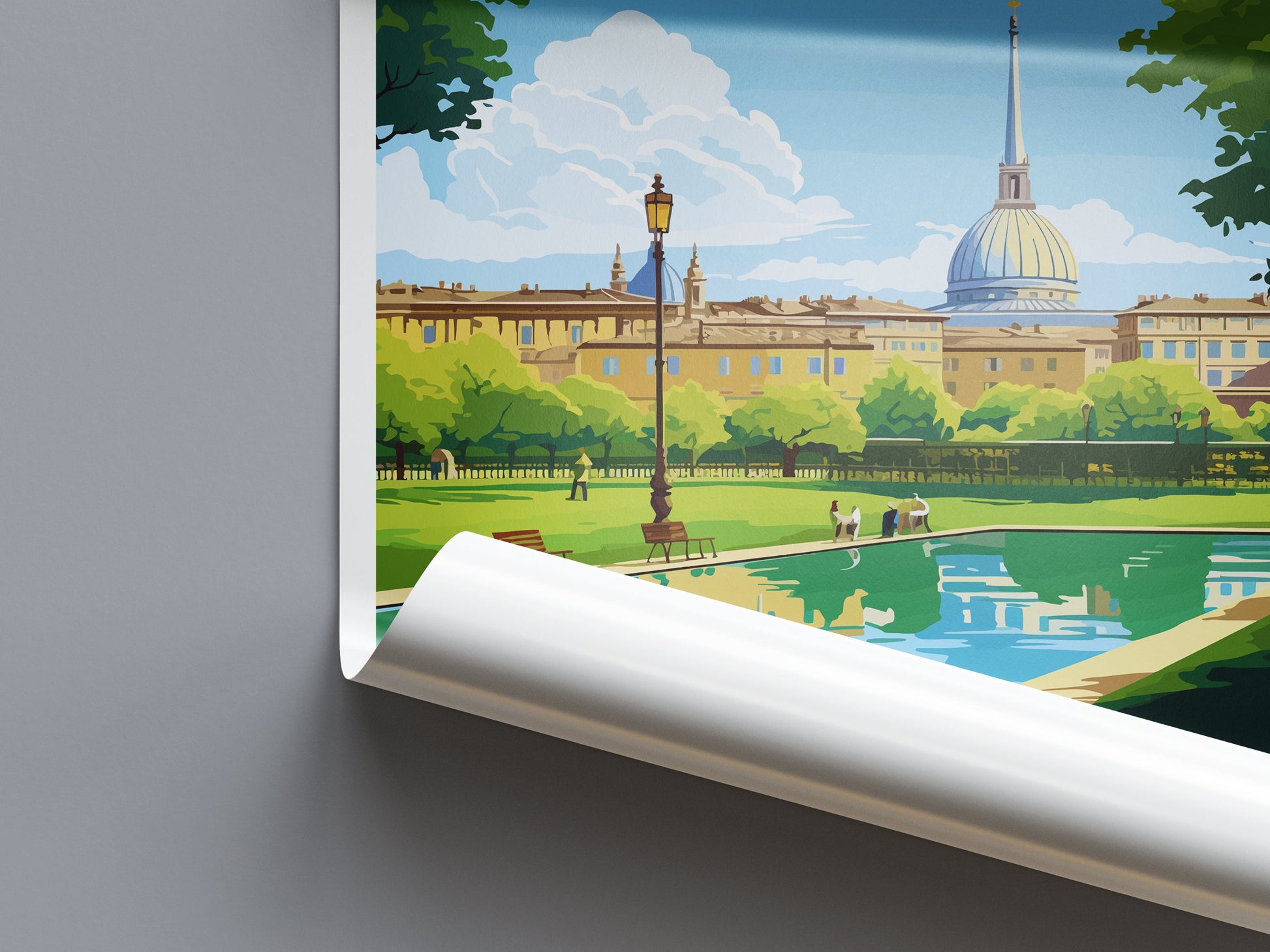 Turin Travel Print Wall Art Turin Wall Hanging Home Décor Turin Gift Art Lovers Italy Art Lover Gift Turin Print Turin Italy Art