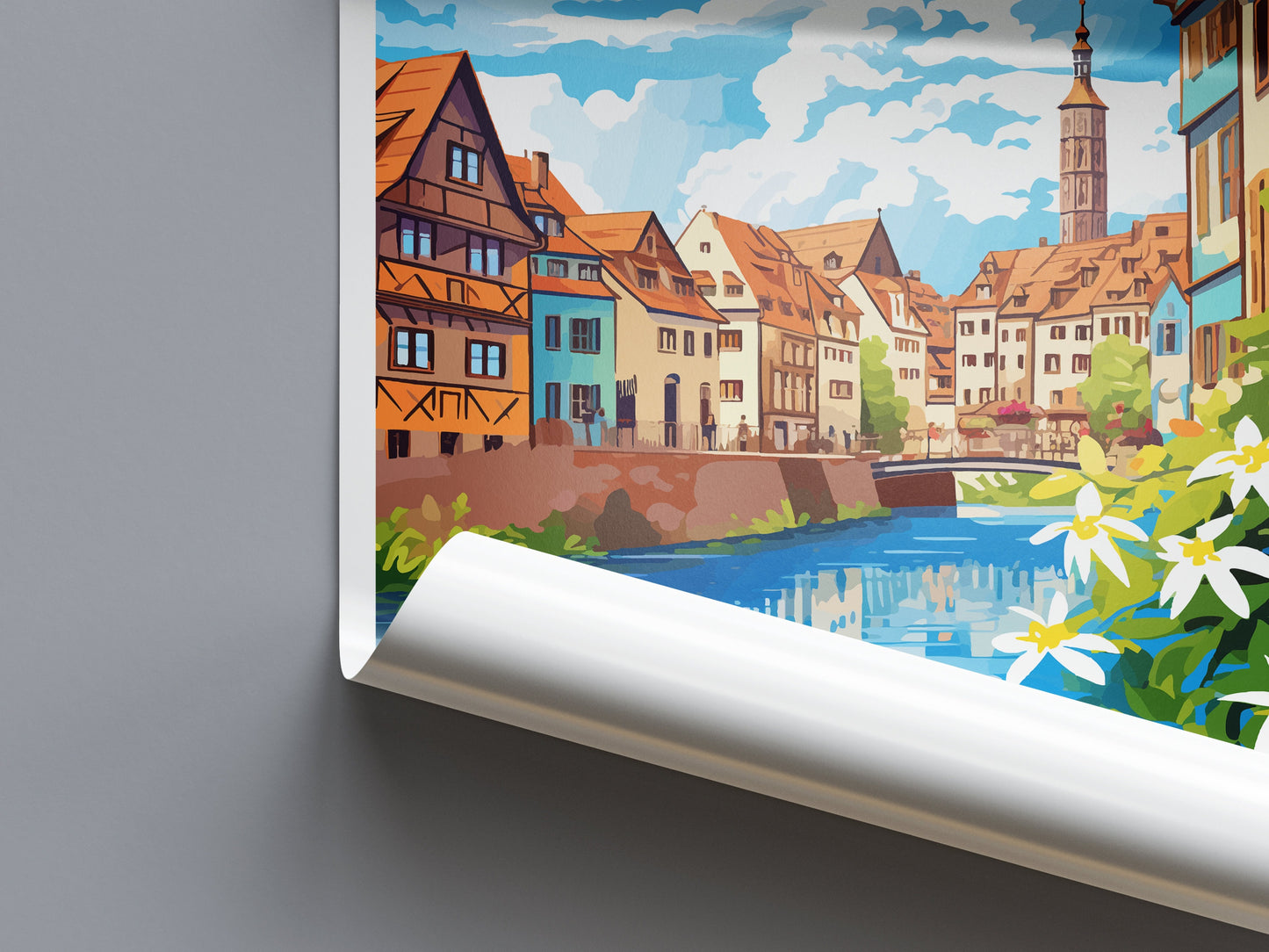 Strasbourg Travel Print Wall Art Strasbourg Wall Hanging Home Decoration Strasbourg France Gift Art Lovers Wall Art Print Art Strasbourg Art