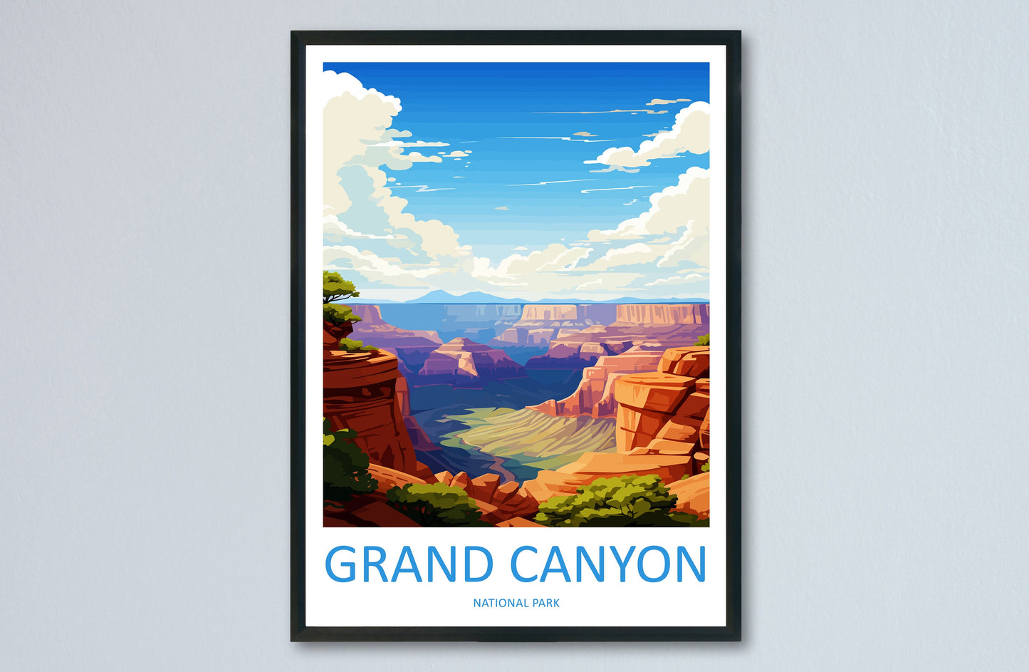 Grand Canyon National Park Travel Print Wall Art Grand Canyon Wall Hanging Home Décor Grand Canyon Gift Art Lovers Arizona Art Lover Gift