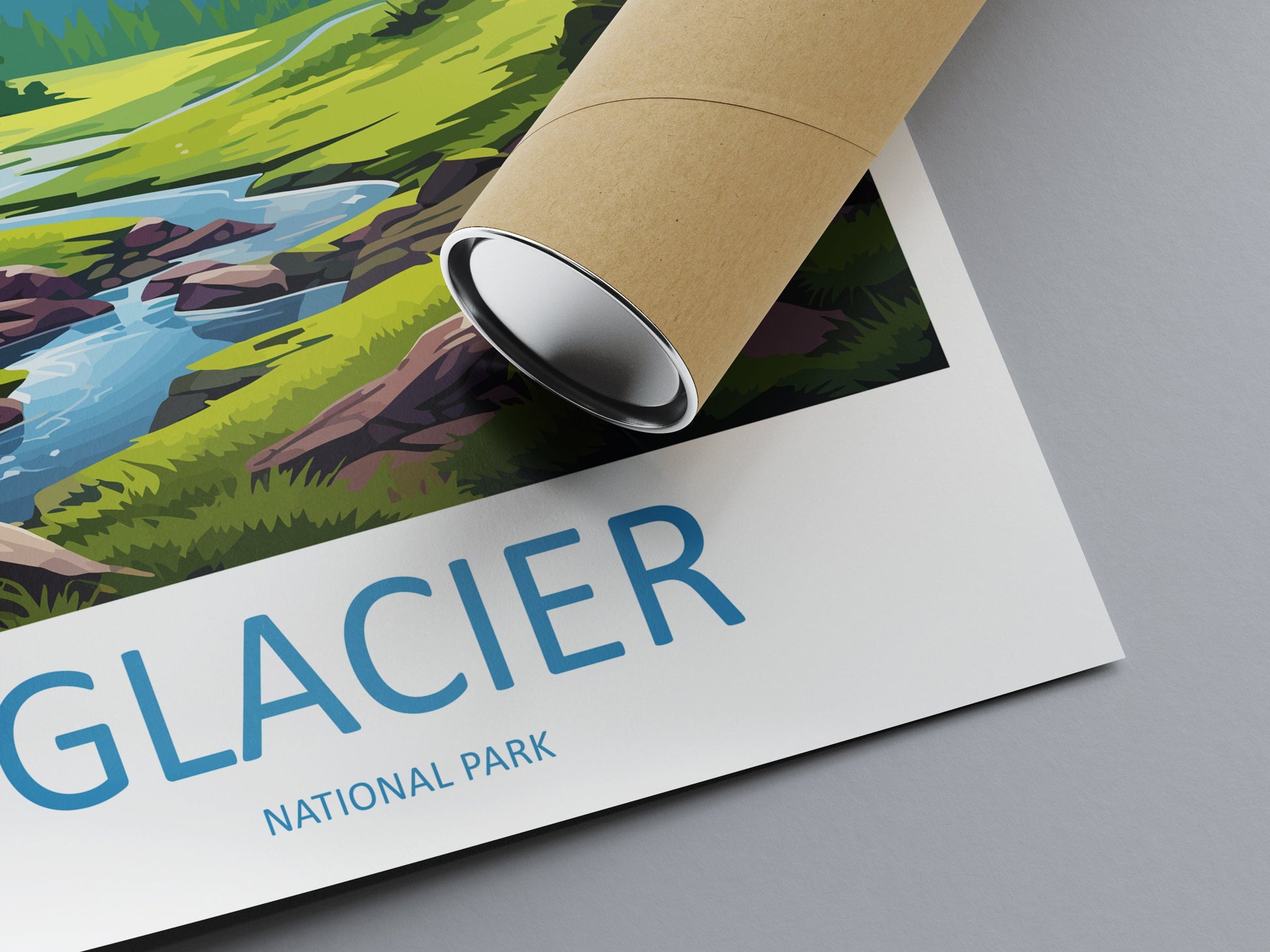 Glacier National Park Travel Print Wall Art Glacier National Park Wall Hanging Home Décor Glacier National Park Gift Art