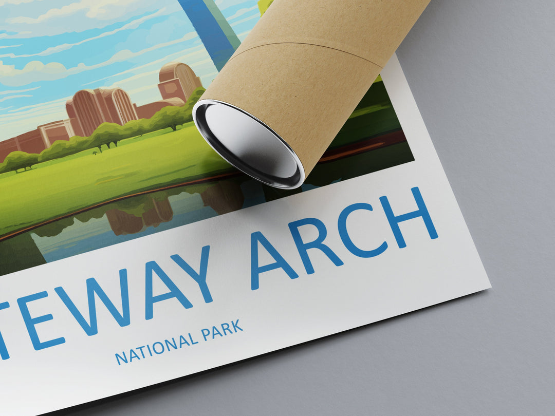 Gateway Arch National Park Travel Print Wall Art Gateway Arch Wall Hanging Home Décor Gateway Arch Gift Art Lovers Art Lover Gift