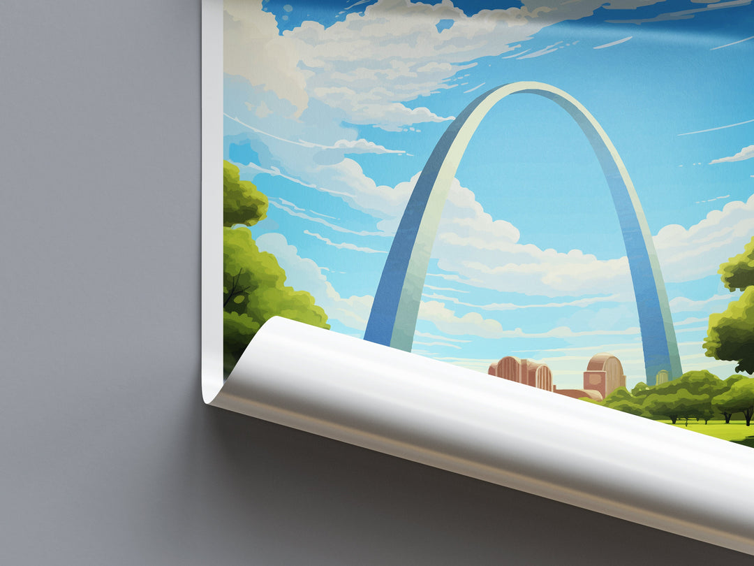 Gateway Arch National Park Travel Print Wall Art Gateway Arch Wall Hanging Home Décor Gateway Arch Gift Art Lovers Art Lover Gift