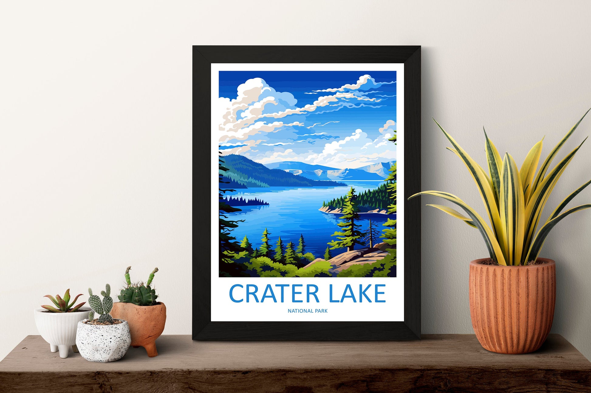Crater Lake National Park Travel Print Wall Art Crater Lake National Park Wall Hanging Home Décor Crater Lake National Park Gift Art