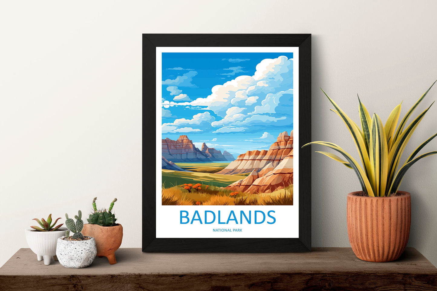 Badlands National Park Travel Print Wall Art Badlands National Park Wall Hanging Home Décor Badlands National Park Gift Art Lovers