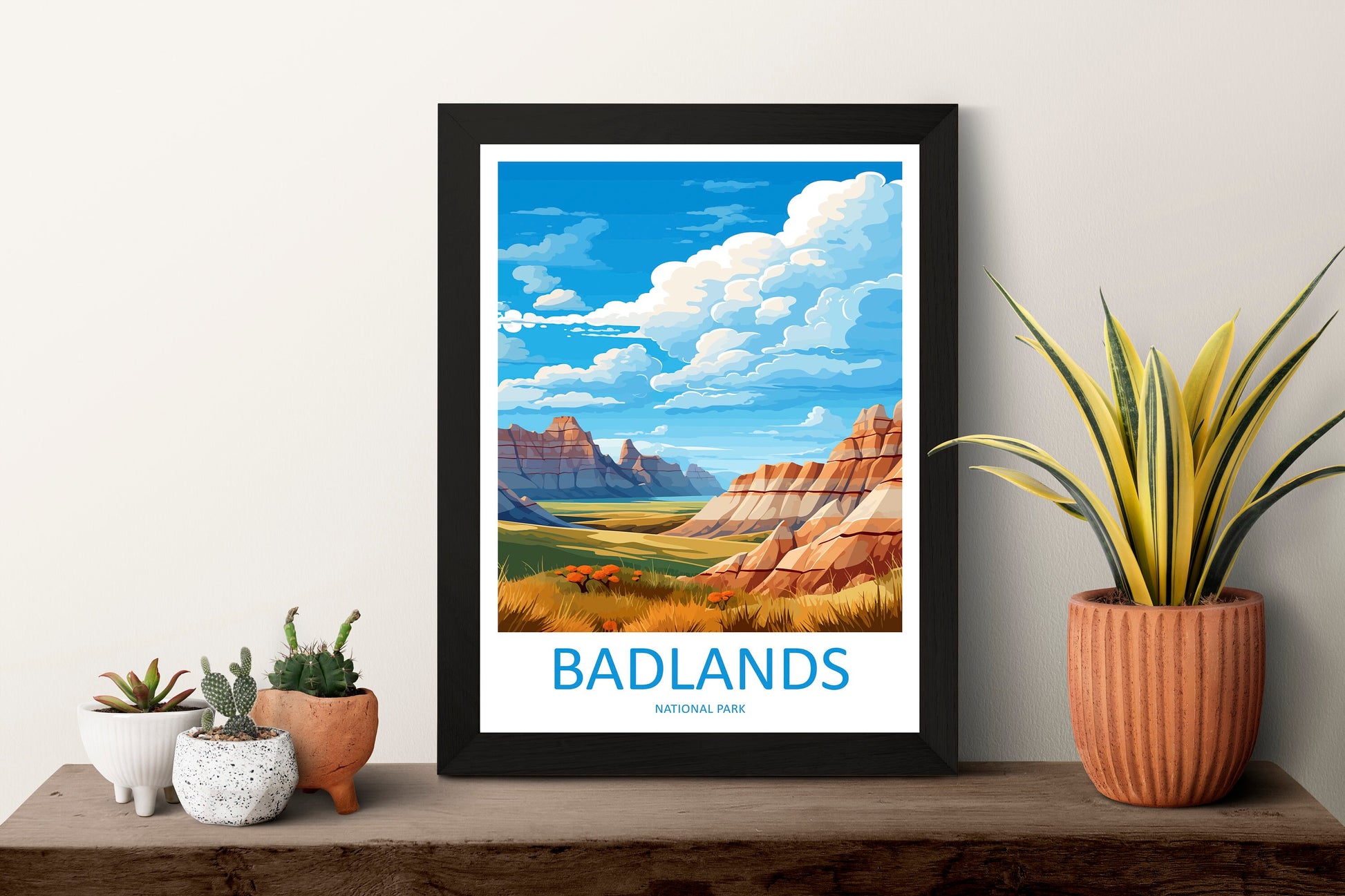 Badlands National Park Travel Print Wall Art Badlands National Park Wall Hanging Home Décor Badlands National Park Gift Art Lovers