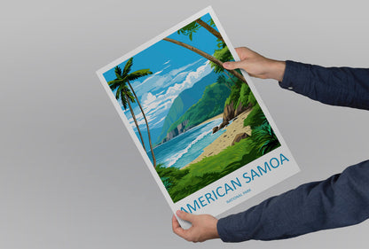 American Samoa National Park Travel Print Wall Art American Samoa National Park Wall Hanging Home Décor American Samoa National Park Gift