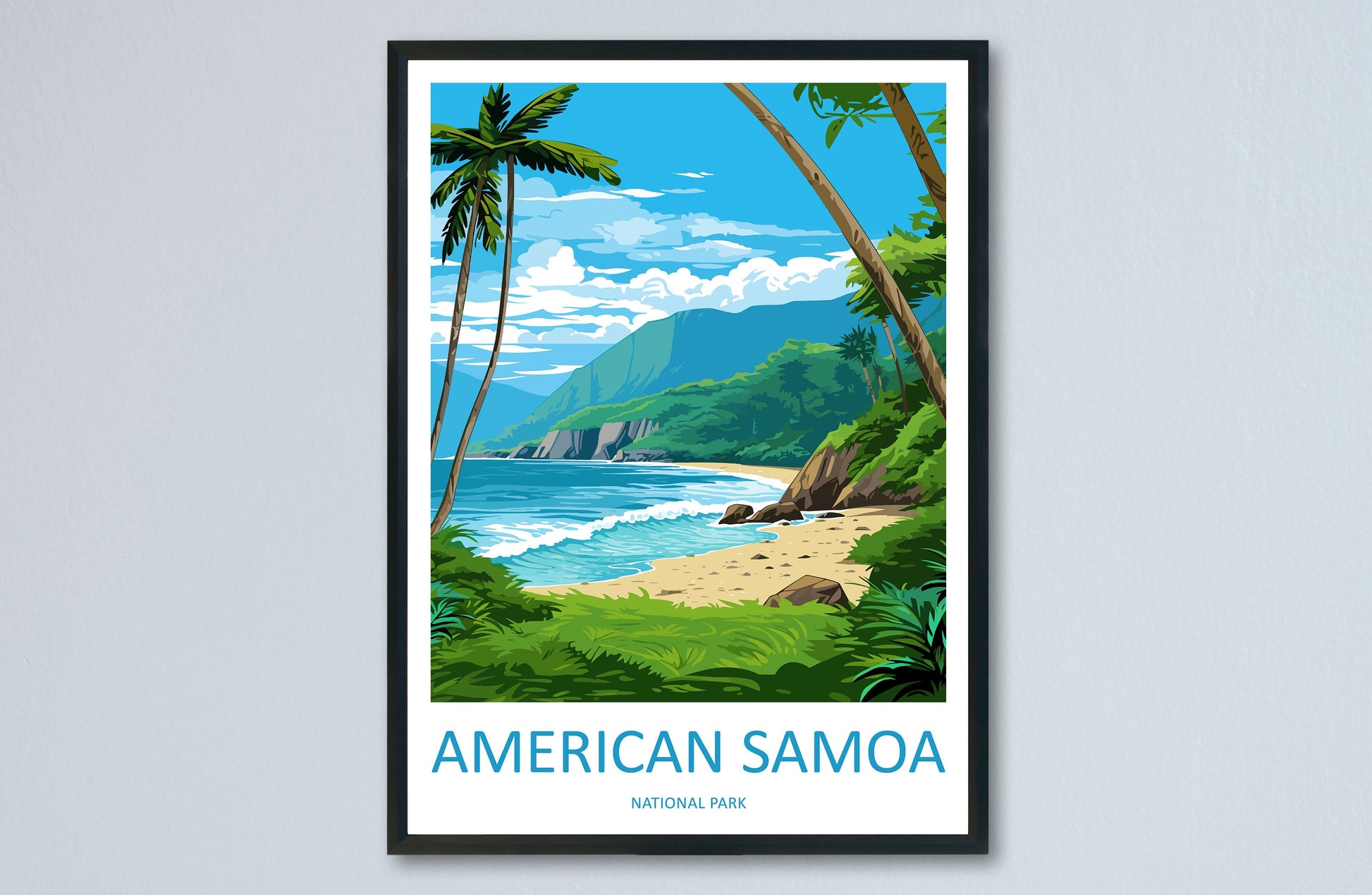 American Samoa National Park Travel Print Wall Art American Samoa National Park Wall Hanging Home Décor American Samoa National Park Gift