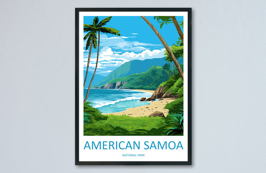 American Samoa National Park Travel Print Wall Art American Samoa National Park Wall Hanging Home Décor American Samoa National Park Gift