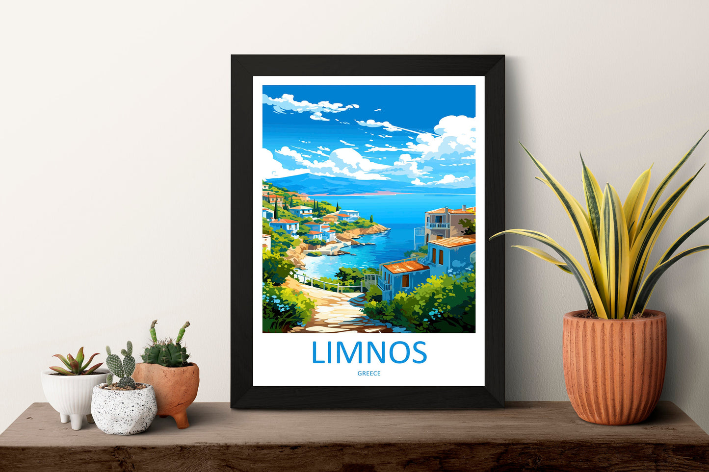 Limnos Travel Print Wall Art Limnos Greece Wall Hanging Home Decoration Limnos Gift Art Lovers Wall Art Print Limnos Wall Décor Greece