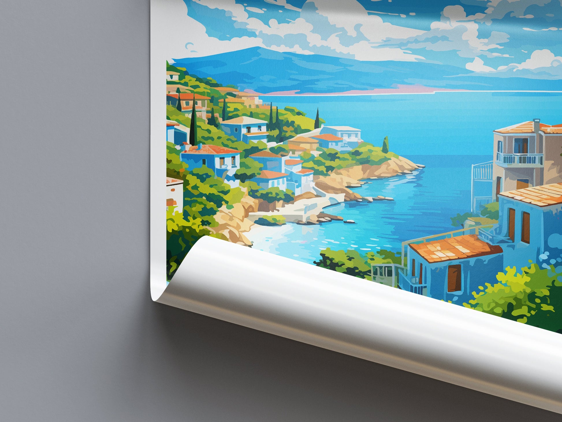 Limnos Travel Print Wall Art Limnos Greece Wall Hanging Home Decoration Limnos Gift Art Lovers Wall Art Print Limnos Wall Décor Greece