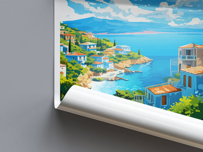Limnos Travel Print Wall Art Limnos Greece Wall Hanging Home Decoration Limnos Gift Art Lovers Wall Art Print Limnos Wall Décor Greece