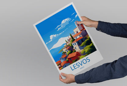 Lesvos Travel Print Wall Art Lesvos Greece Wall Hanging Home Decoration Lesvos Gift Art Lovers Wall Art Print Lesvos Wall Décor Greece