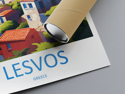Lesvos Travel Print Wall Art Lesvos Greece Wall Hanging Home Decoration Lesvos Gift Art Lovers Wall Art Print Lesvos Wall Décor Greece