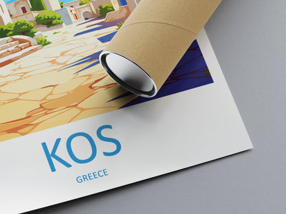 Kos Travel Print Wall Art Kos Wall Hanging Home Decoration Kos Gift Art Lovers Wall Art Print Kos Print