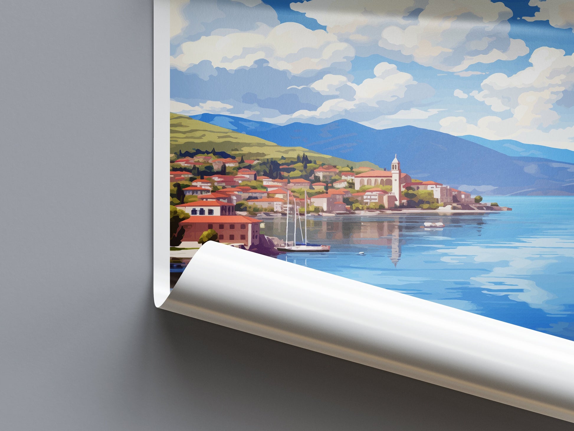 Kastoria Travel Print Wall Art Kastoria Greece Wall Hanging Home Decoration Kastoria Gift Art Lovers Wall Art Print Kastoria Greece Wall Art