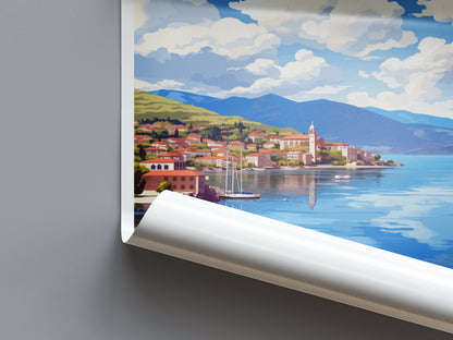Kastoria Travel Print Wall Art Kastoria Greece Wall Hanging Home Decoration Kastoria Gift Art Lovers Wall Art Print Kastoria Greece Wall Art