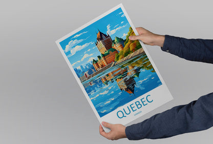 Quebec City Travel Print Wall Art Quebec City Wall Hanging Home Décor Quebec City Gift Art Lovers Canada Art Lover Gift Quebec City Gift