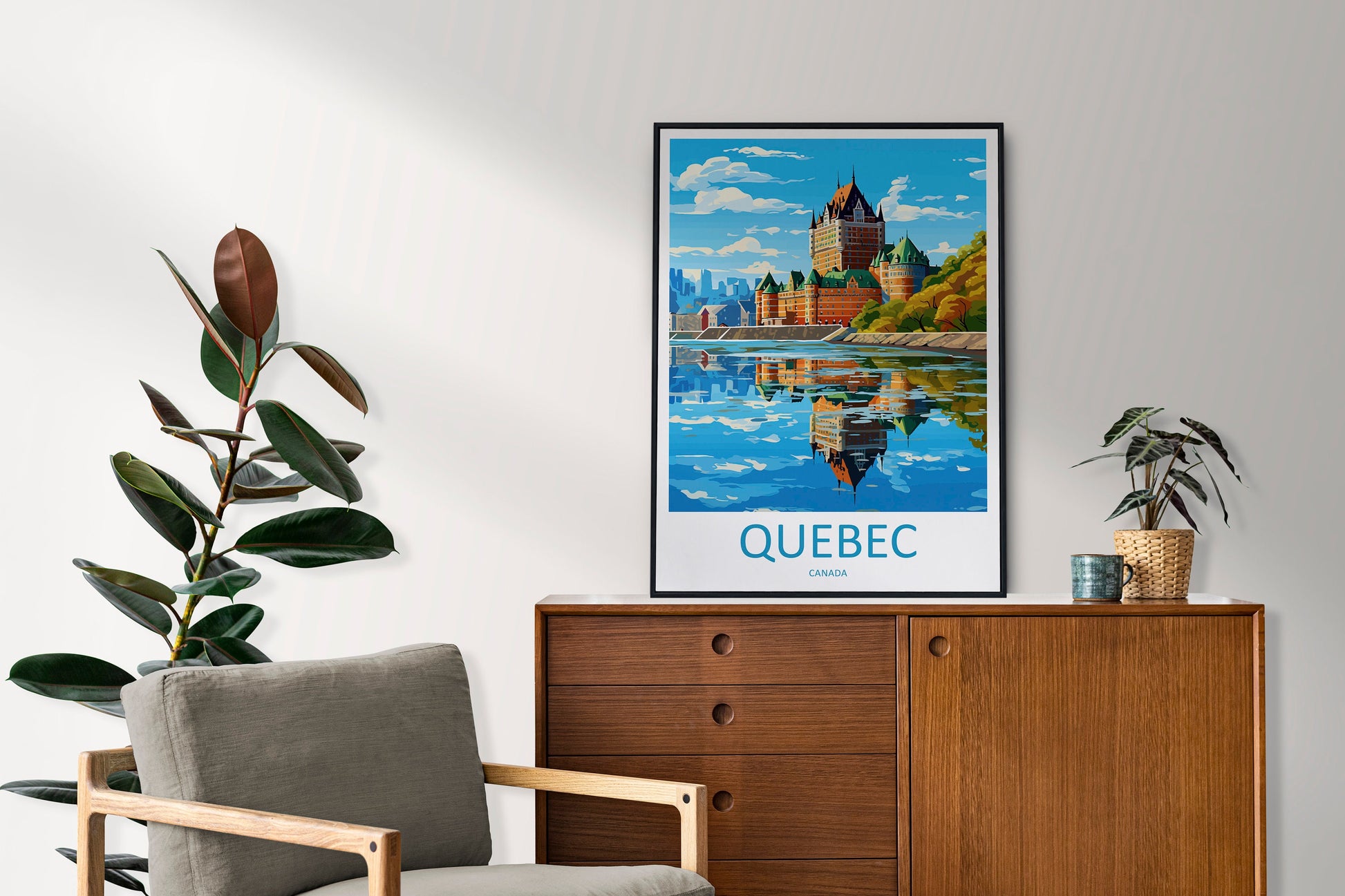 Quebec City Travel Print Wall Art Quebec City Wall Hanging Home Décor Quebec City Gift Art Lovers Canada Art Lover Gift Quebec City Gift