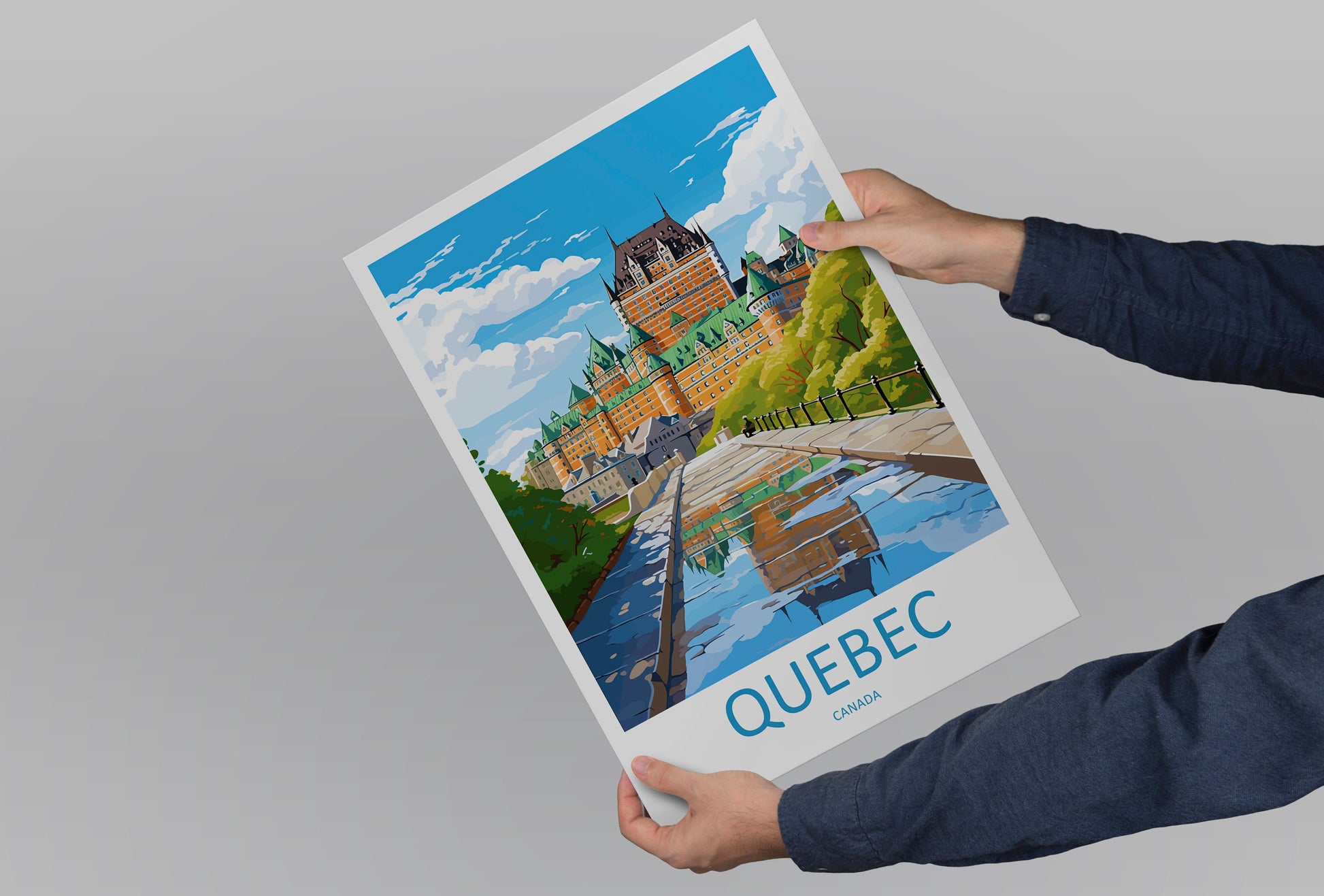 Quebec City Travel Print Wall Art Quebec City Wall Hanging Home Décor Quebec City Gift Art Lovers Canada Art Lover Gift Quebec City Gift