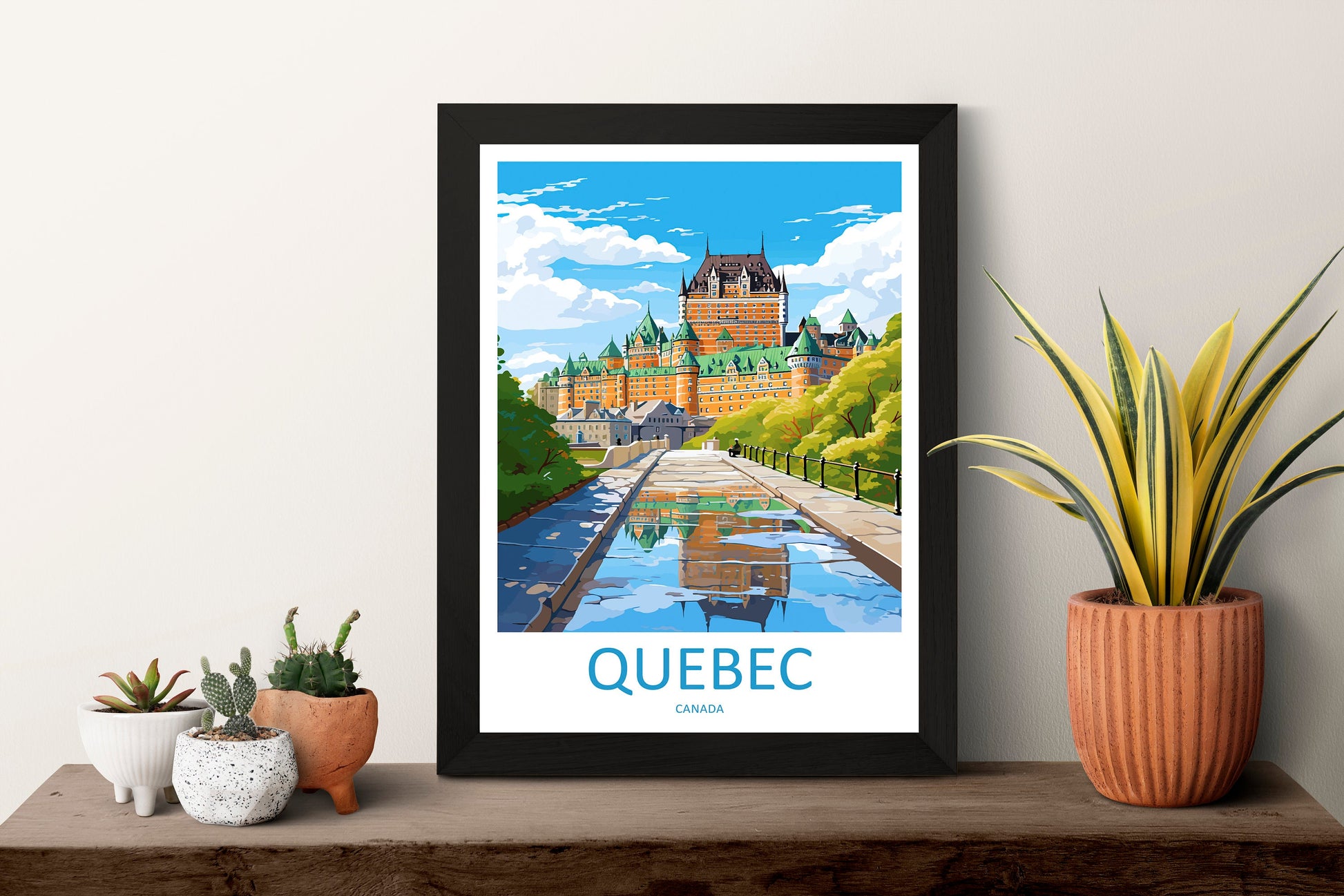 Quebec City Travel Print Wall Art Quebec City Wall Hanging Home Décor Quebec City Gift Art Lovers Canada Art Lover Gift Quebec City Gift
